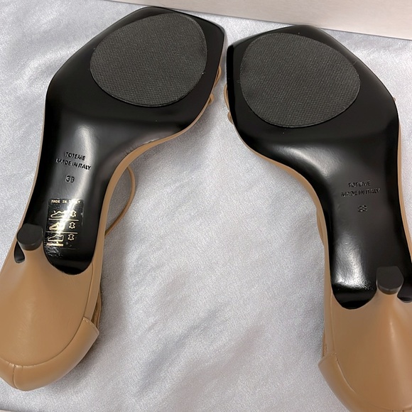 TOTEME the Knot Leather Sandals in caramel brown IT 38 US 8 Brand New! - Picture 8 of 12